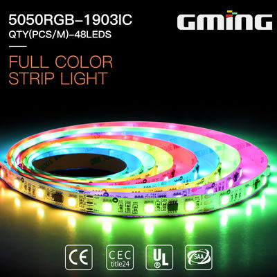 UCS1903-8 48leds / m 530nm 9,6W RGB SMD5050 LED Strip Light